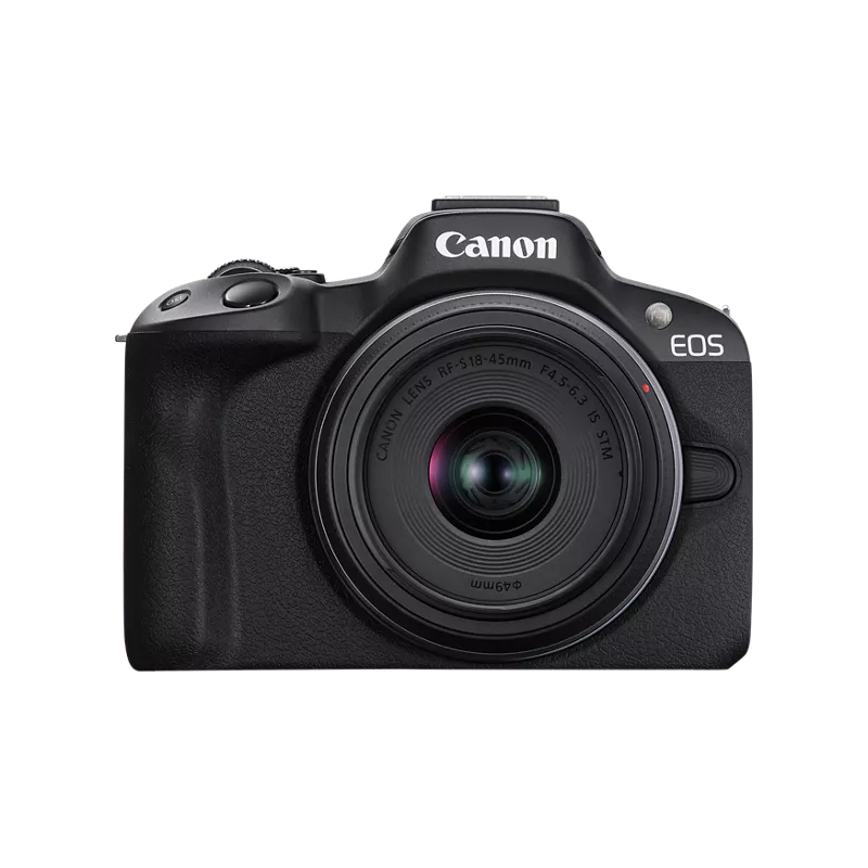 Canon EOS R50 Doppelobjektiv-Kit (18-45mm f/4.5-6.3 IS STM) (55-210mm f/5-7.1 IS STM)