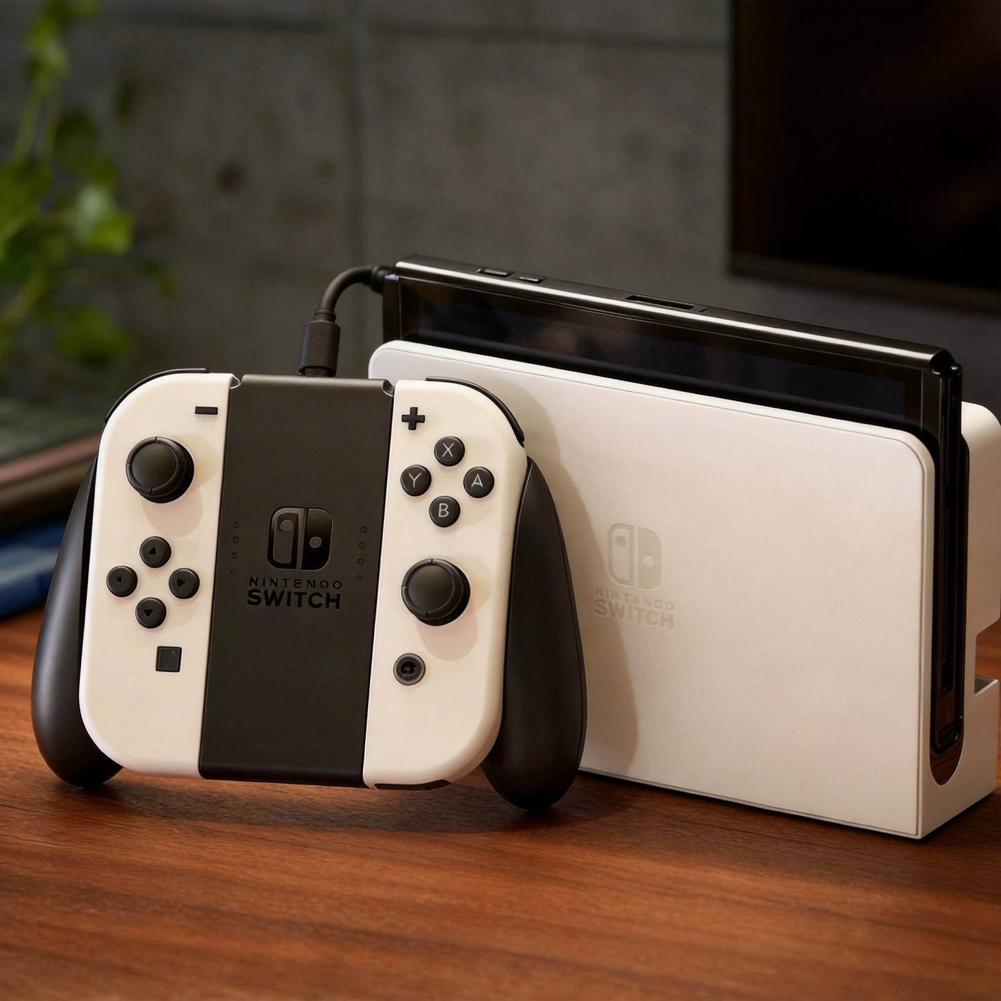 Nintendo Switch Oled mit weißen Joy‑Con